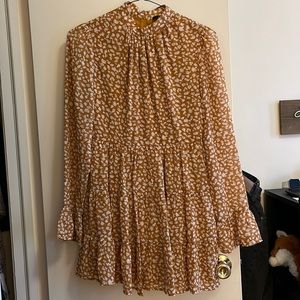 NWT Forever 21 spotted tiered mini dress